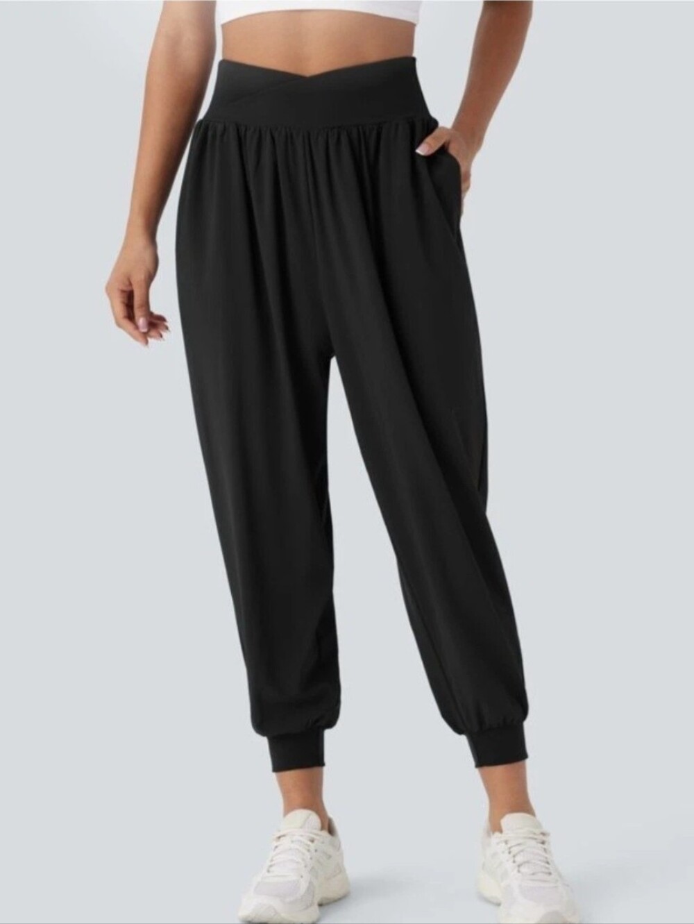 HALARA Breezeful™ Crossover High Waisted Pockets Quick Dry Yoga Joggers Size M